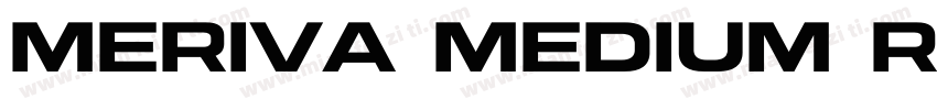 Meriva Medium Regular字体转换